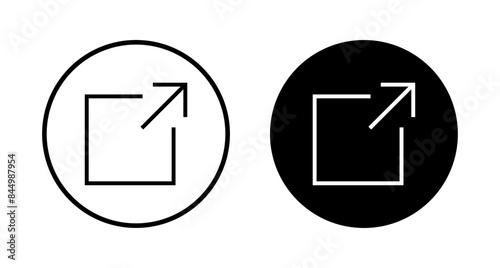 Link icon vector isolated on white background. Link vector icon. External link symbol vector icon. Hyperlink symbol