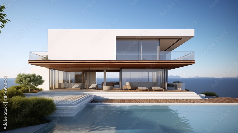 Modern Oceanfront Villa with Pool and Scenic View Modern Oceanfront Villa with Pool and Scenic View