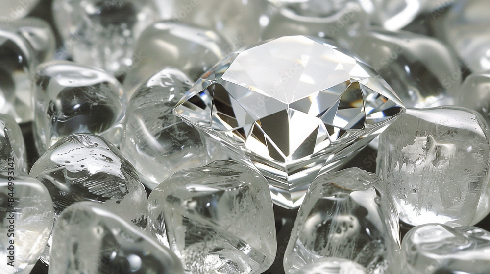 diamond on white background diamond on white background