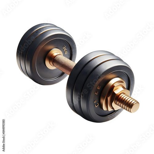 a dumbbell, training fitness equipment, transparent background