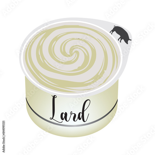 Pork lard packaging