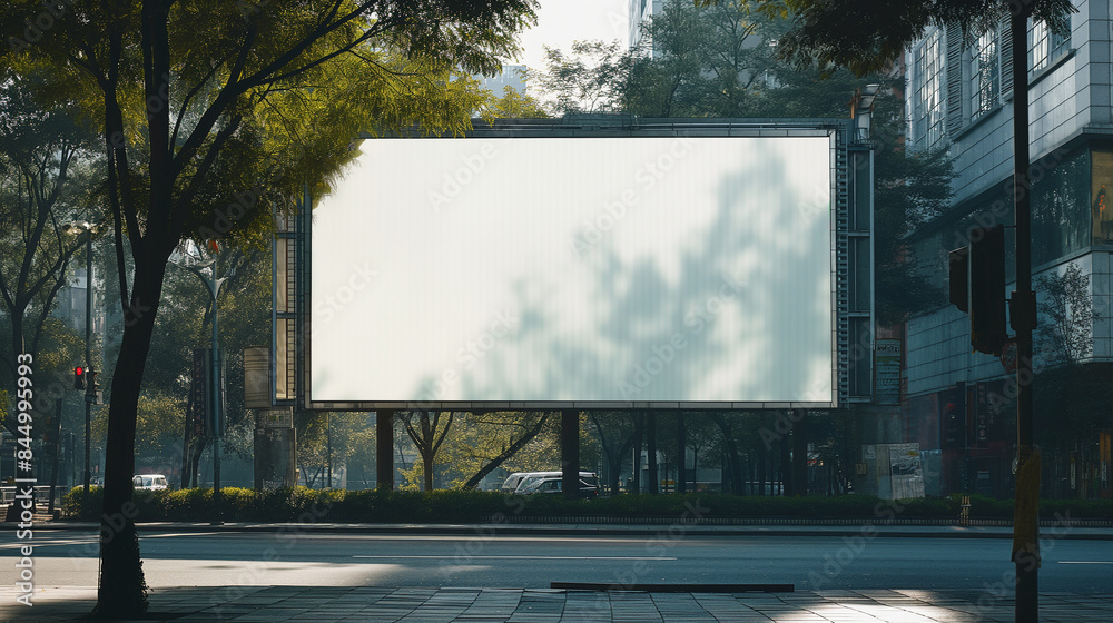 Obraz premium blank white billboard mockup 