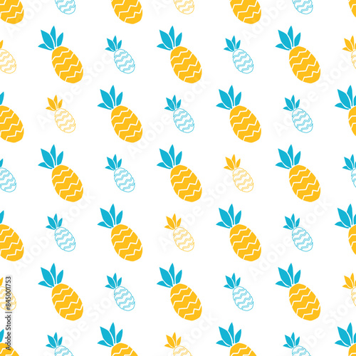 Tropical Juicy Pop Pineapple Fruity Fun Pattern
