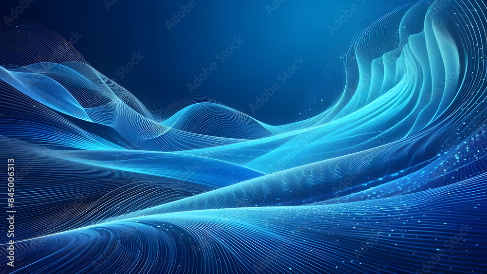 Abstract background a blue wavy lines in a blue background Abstract background a blue wavy lines in a blue background