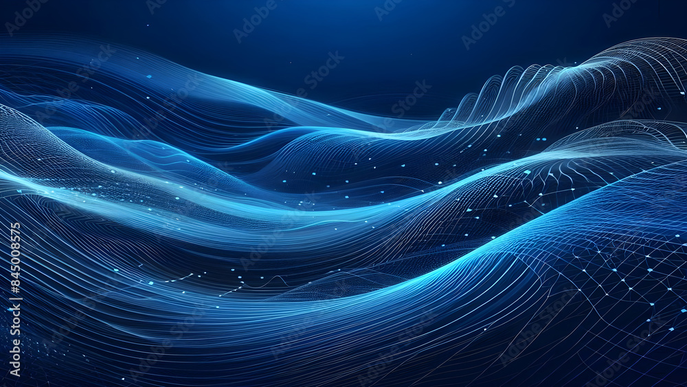 Abstract background a blue wavy lines in a blue background Abstract background a blue wavy lines in a blue background