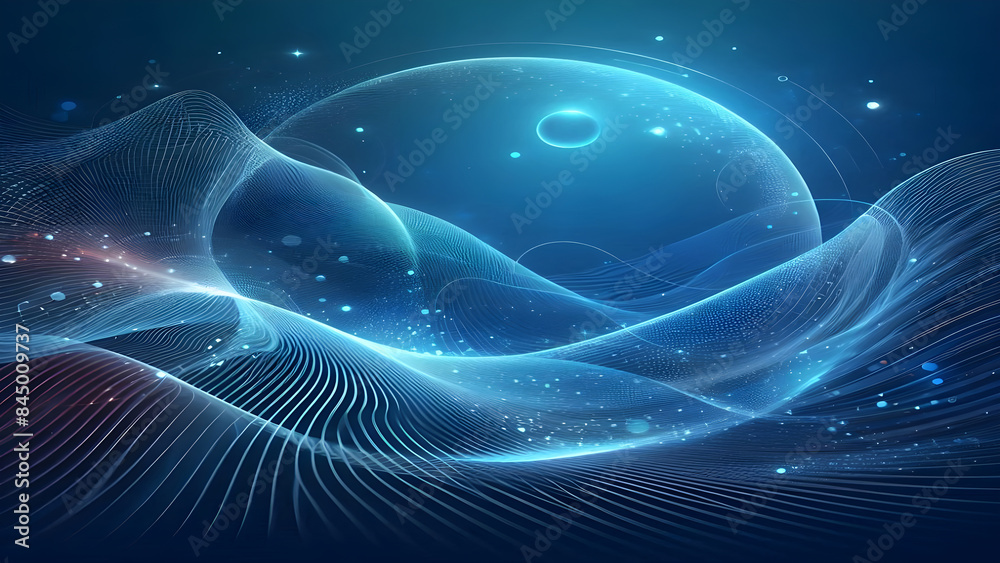 Abstract background a blue wavy lines in a blue background Abstract background a blue wavy lines in a blue background
