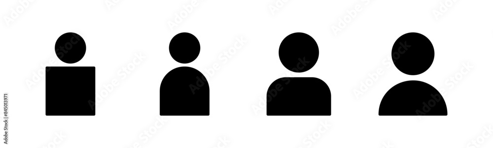 User Icon set. person sign. people icon. User Icon set. person sign. people icon.