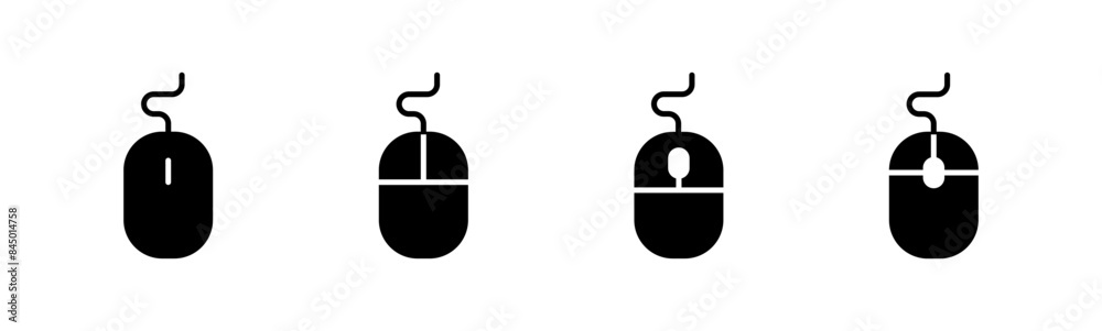Mouse icon set. click icon vector. pointer icon vector. Mouse icon set. click icon vector. pointer icon vector.