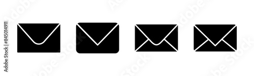 Mail icon set. email icon vector. E-mail icon. Envelope illustration