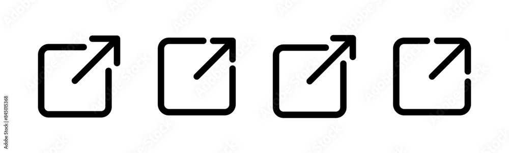 External link icon set. link icon vector. hyperlink symbol External link icon set. link icon vector. hyperlink symbol