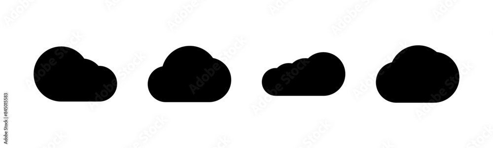 Cloud icon set. cloud vector icon Cloud icon set. cloud vector icon