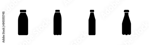 Bottle icon set. bottle vector icon