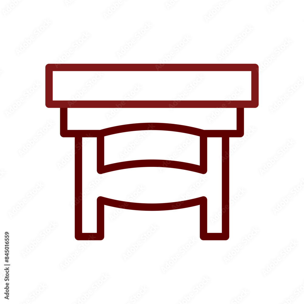 Table icon duocolor brown Table icon duocolor brown