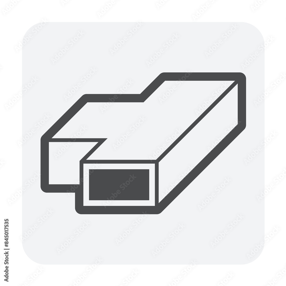 Ducting pipe equal T or tee vector icon. Galvanized steel sheet with shape for ductwork by install on ceiling to distributing supplying hot cold air in hvac or air conditioning and ventilation system. Ducting pipe equal T or tee vector icon. Galvanized steel sheet with shape for ductwork by install on ceiling to distributing supplying hot cold air in hvac or air conditioning and ventilation system.