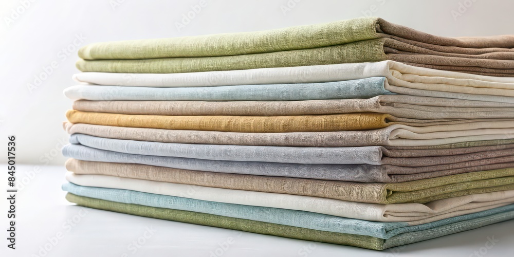 Eco-friendly cotton linen fabric pile in soft colors for home textile products , sustainable, organic, natural, tablecloth, bed sheet, eco-friendly, cotton linen, soft colors, pile Eco-friendly cotton linen fabric pile in soft colors for home textile products , sustainable, organic, natural, tablecloth, bed sheet, eco-friendly, cotton linen, soft colors, pile