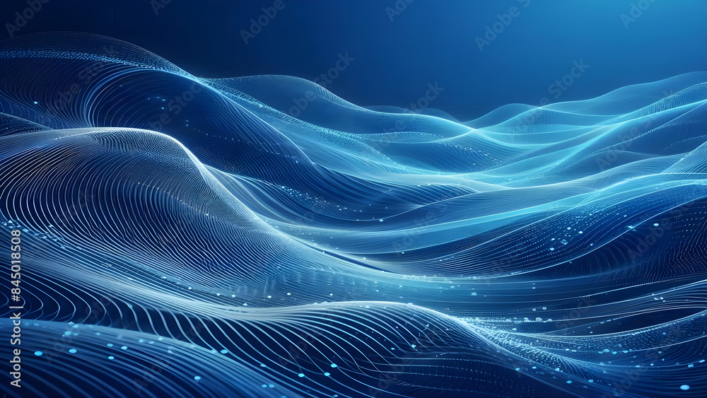 Abstract background a blue wavy lines in a blue background Abstract background a blue wavy lines in a blue background
