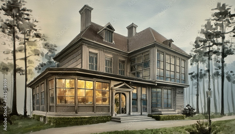 House, room, model house, interior, architecture, Generative AI House, room, model house, interior, architecture, Generative AI