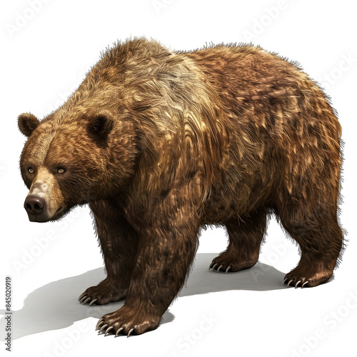 Wallpaper Mural Clipart illustration of brown bear on a white background. Suitable for crafting and digital design projects.[A-0001] Torontodigital.ca