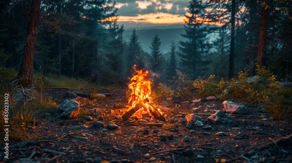Bonfire on a Windy Night Bonfire on a Windy Night