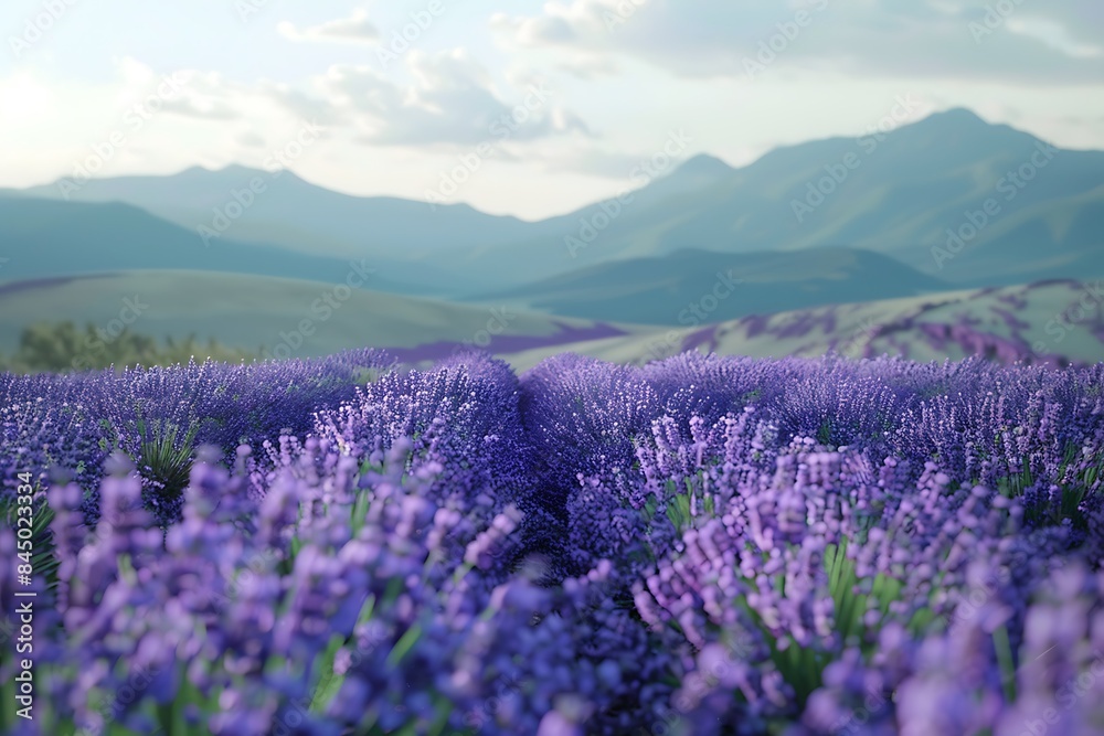 Obraz premium lavender field flower background flower background