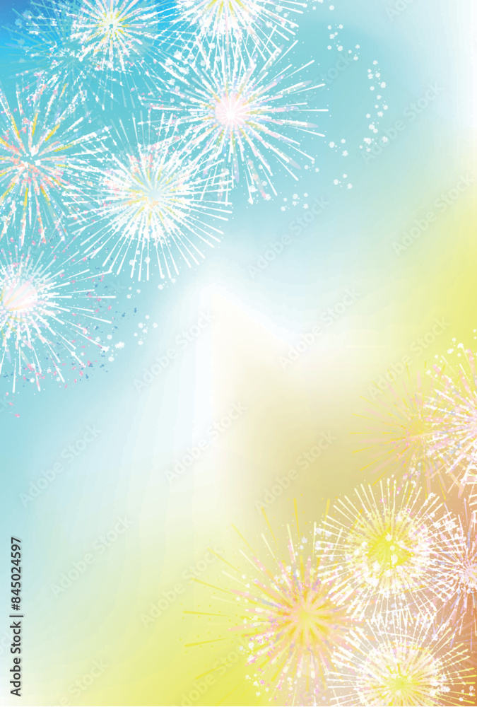 花火 夏祭り 風景 背景 花火 夏祭り 風景 背景
