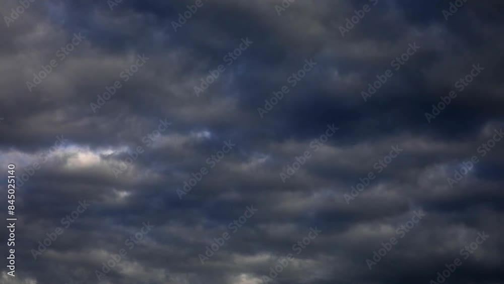 Time-lapse, Dramatic cloud atmosphere with thunderclouds, Austria, Europe Time-lapse, Dramatic cloud atmosphere with thunderclouds, Austria, Europe