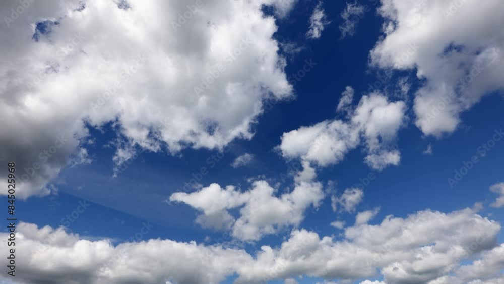 Time lapse, Dramatic clouds in the blue sky, Austria, Europe Time lapse, Dramatic clouds in the blue sky, Austria, Europe