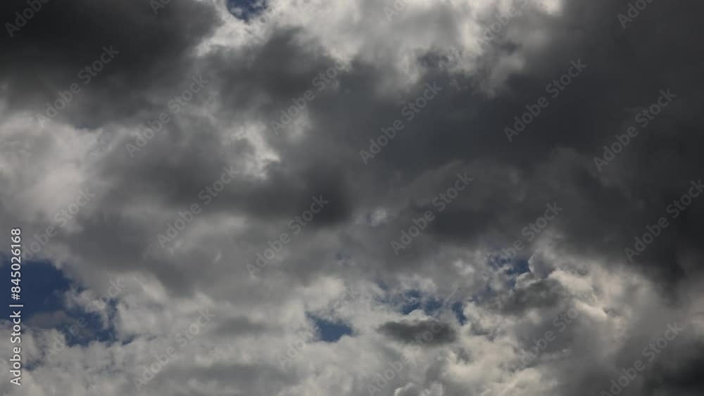 Time-lapse, Dramatic cloud atmosphere with thunderclouds, Austria, Europe Time-lapse, Dramatic cloud atmosphere with thunderclouds, Austria, Europe