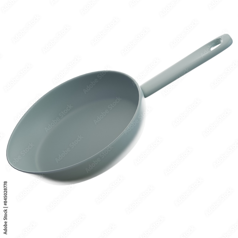 3d icon frying pan on the white background 3d icon frying pan on the white background