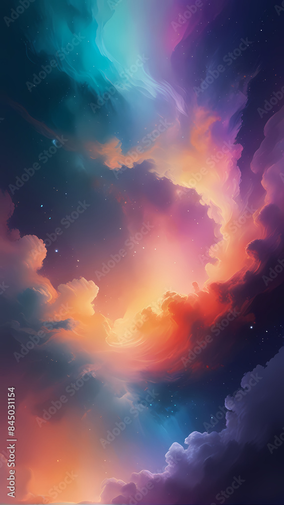 Naklejka premium sunset in the sky