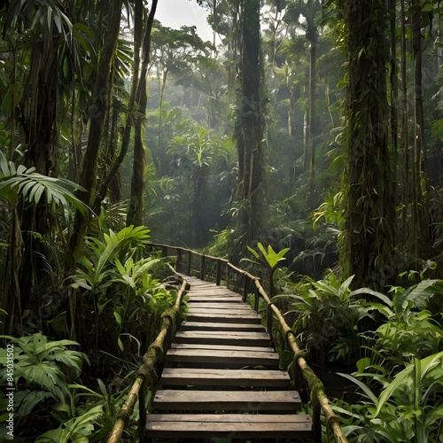 A beautiful natural view in the forest