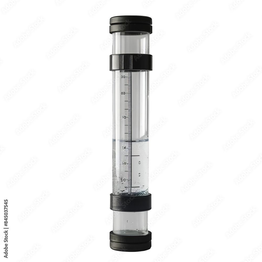 rain gauge on transparent background, single object
