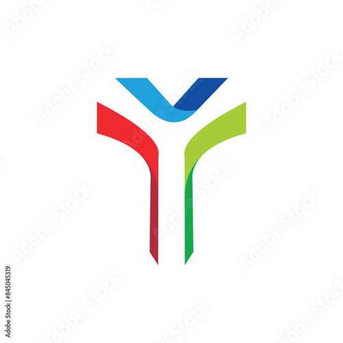 letter Y logo vector abstract