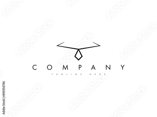 minimal bull cow head horn logo design