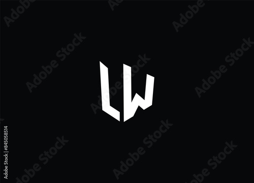 Letter LW initial monogram  logo design . creative logo