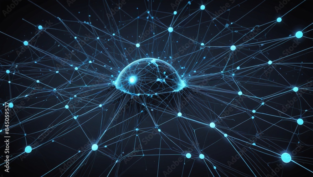 Abstract Blue Network.