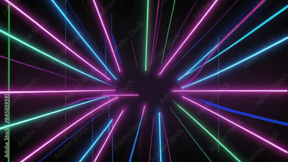Abstract Neon Lines Background. Abstract Neon Lines Background.