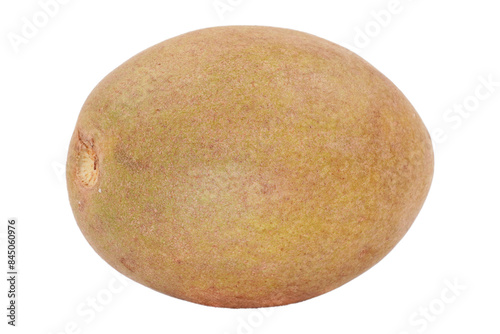 an organic fresh ripe brown sapodilla isolated transparent photo