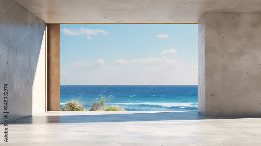 Minimalist concrete room Minimalist concrete room