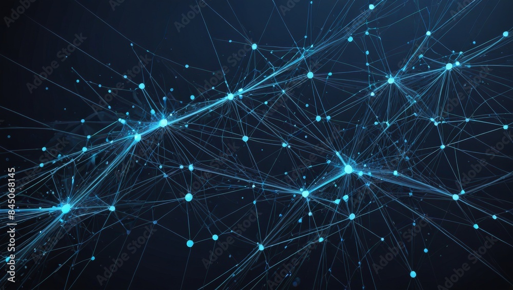 Abstract Blue Network Connection. Abstract Blue Network Connection.