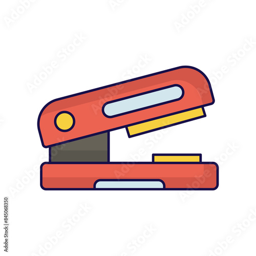 stapler icon with white background vector stock illustration