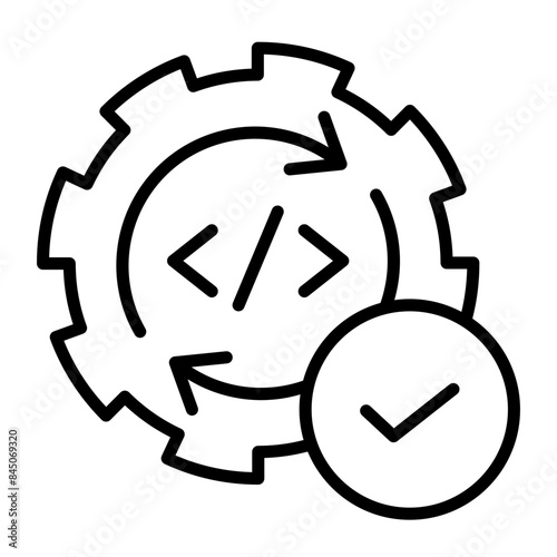 Icon of IT system renewal.