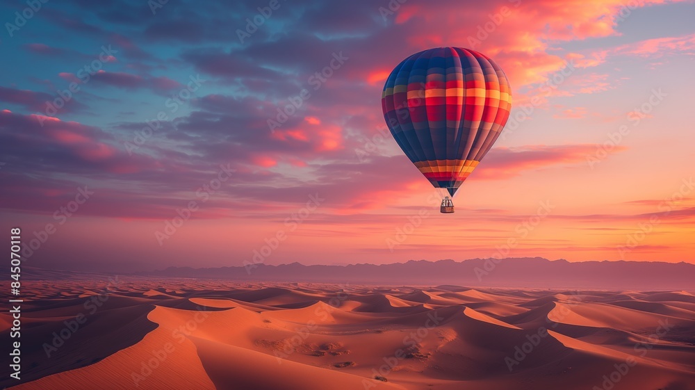 Fototapeta premium Hot Air Balloon at Sunset