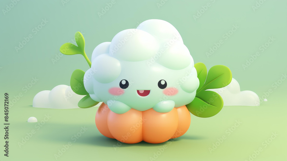 Discover the adorable world of Coral clay creations with pastel hues and kawaii designs in Blender software.