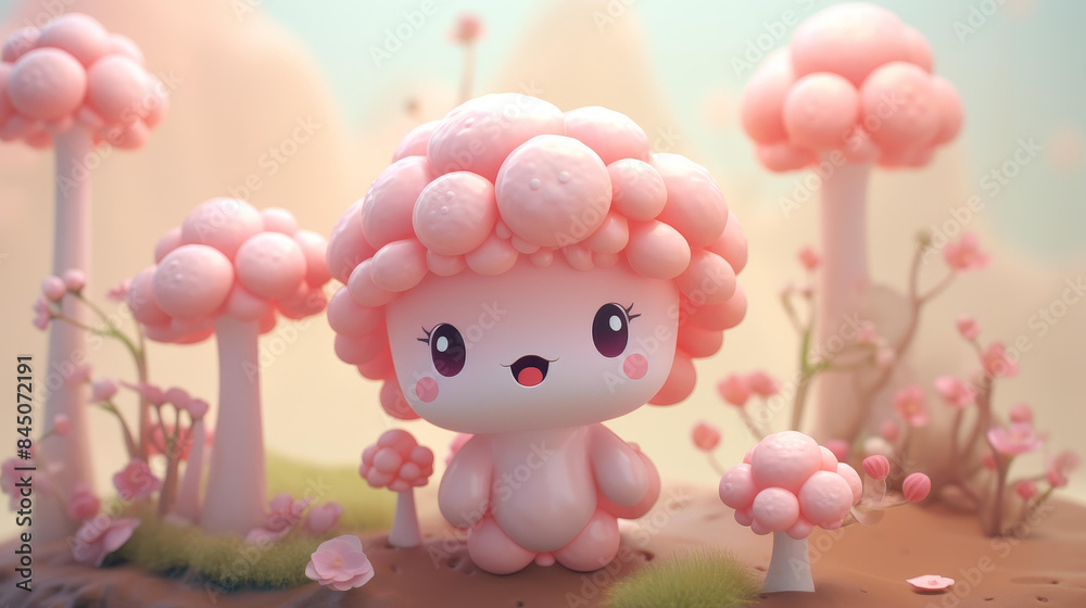 Adorable clay Coral icon created with Blender software, featuring muted pastels on a matte background with subtle gradients, exuding kawaii charm. Adorable clay Coral icon created with Blender software, featuring muted pastels on a matte background with subtle gradients, exuding kawaii charm.