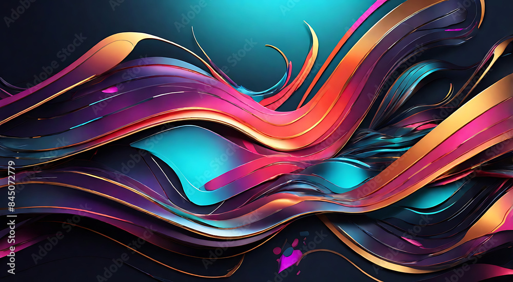 Design an abstract art template inspired by futuristic technology, incorporating sleek lines, metallic textures, and neon highlights
Design an abstract art template inspired by futuristic technology, incorporating sleek lines, metallic textures, and neon highlights
