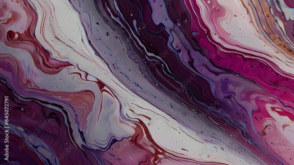 Purple and magenta waves on fusion of colors. Fluid Art. Abstract marble background or texture Generative AI Purple and magenta waves on fusion of colors. Fluid Art. Abstract marble background or texture Generative AI