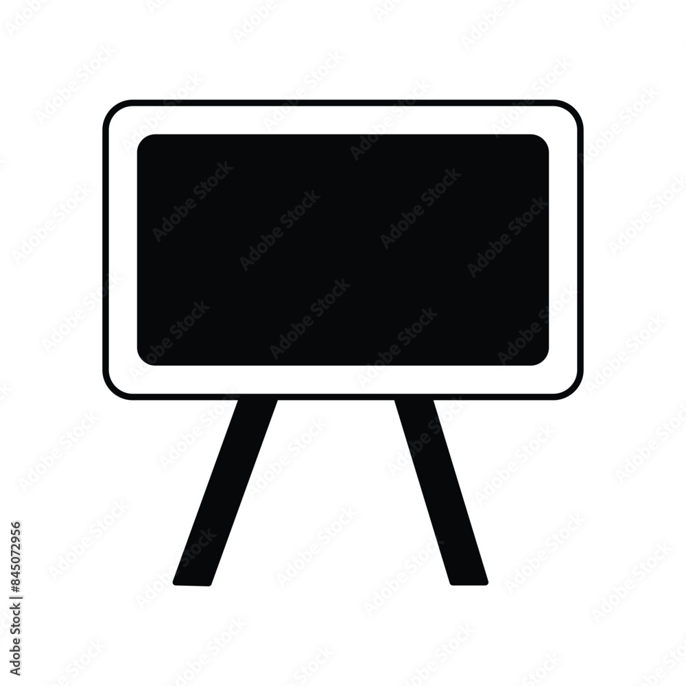 presentation icon with white background vector stock illustration presentation icon with white background vector stock illustration