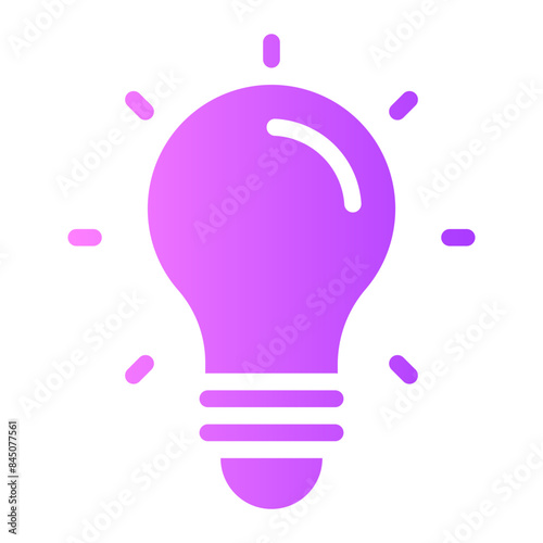 bulb gradient icon