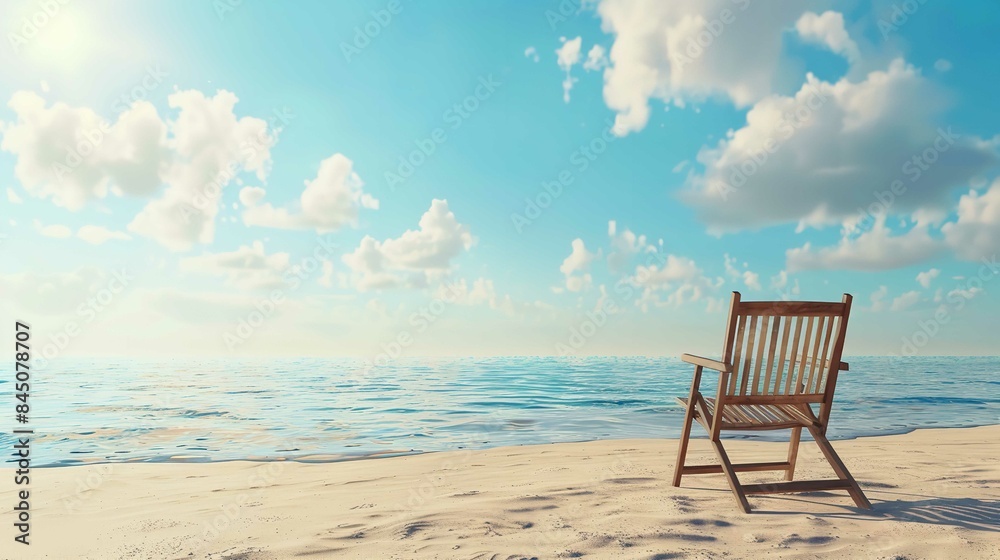 Beach Vacation Concept with Chair and Blue Sky - 8K Real
Beach Vacation Concept with Chair and Blue Sky - 8K Real